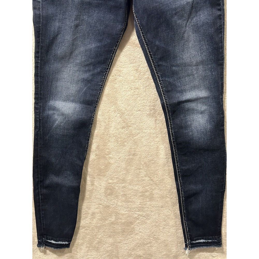 Silver Jeans Womens 27 Blue Suki Skinny Mid Rise Dark Wash Stretch Denim - Picture 4 of 15
